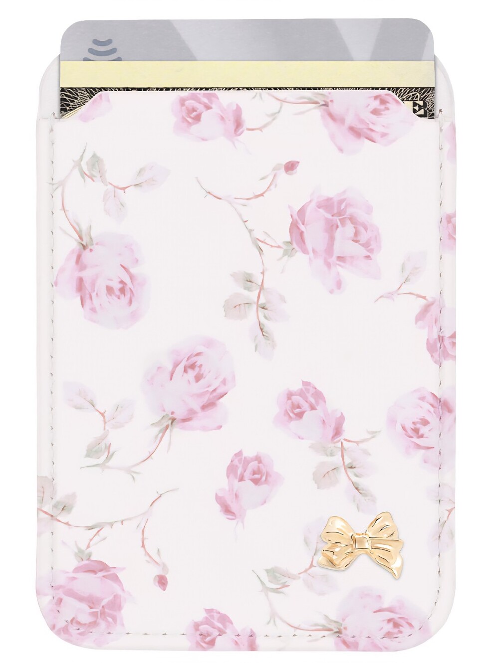 NWT LoveShackFancy x Case-Mate MagSafe Cardholder Ribbon Rosa Flora Limited Edit